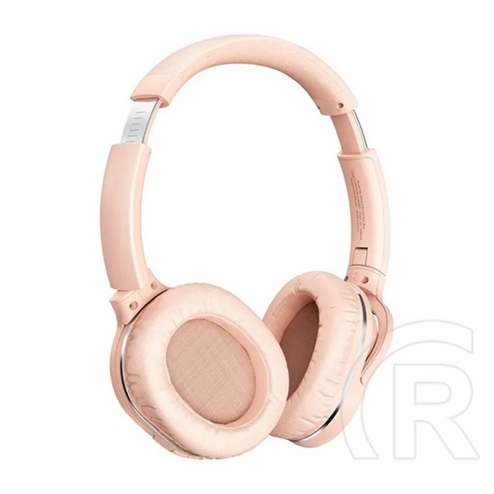 Baseus encok d02 pro bluetooth fejhallgató sztereo (v5.0, mikrofon, zajszűrő + 3.5mm jack kábel) rózsaszín
