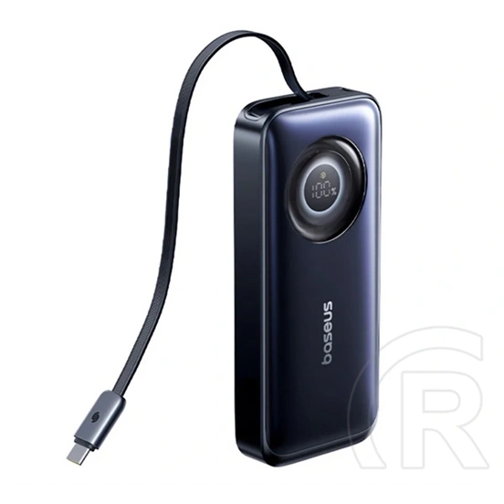 Baseus enercore cr11 vésztöltő type-c aljzat (20000mah, 67w, pd gyorstöltő + fix type-c kábel) fekete