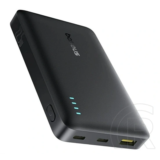 Baseus enerfill fp21 vésztöltő 2 type-c+usb aljzat (10000mah, 22.5w, pd gyorstöltő, led jelzés) fekete