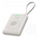 Baseus enerfill fw11 vésztöltő (1640mah, 5w, gyorstöltő, Apple watch töltő, led jelzés + fix type-c kábel) fehér