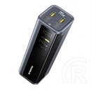 Baseus energeek gp12 vésztöltő 2 type-c+2 usb aljzat (20800mah, 145w, pd gyorstöltő 3.0, led kijelző) szürke