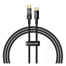 Baseus explorer adatkábel (type-c - type-c, 100w, gyorstöltő, cipőfűző, 200cm) fekete