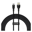 Baseus Flash 2 USB adat- és töltőkábel (A dugó / C dugó, 100W, 2 m, fekete)