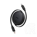 Baseus free2pull mini adatkábel (type-c - type-c, 60w, pd gyorstöltő, 100cm, csévélhető) fekete