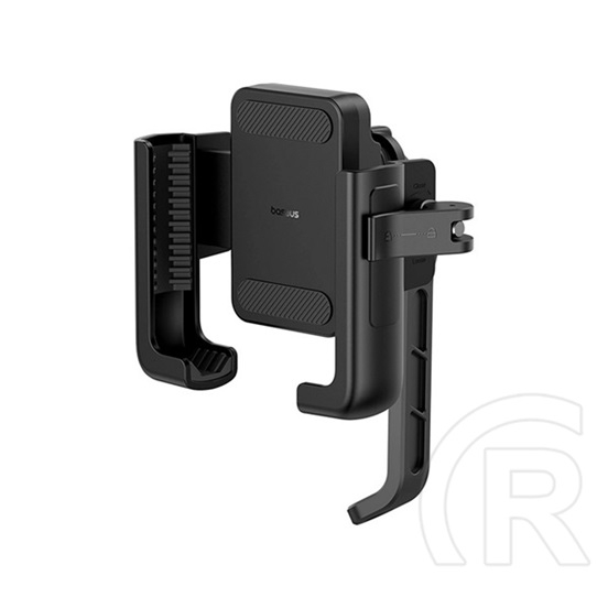 Baseus gotrip motoros telefontartó (visszapillantó tükörre, 360°, 5.7 - 7.2" méret) fekete