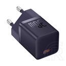 Baseus hálózati töltő (USB-C, 30W, GaN5, lila)