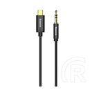 Baseus m01 audió kábel (3.5mm - type-c, 3 pólusú jack csatlakozó, 120cm, aux) fekete