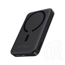 Baseus magnetic mini vésztöltő type-c aljzat (10000mah, 20w, gyorstöltő, wireless, magsafe + type-c kábel) fekete