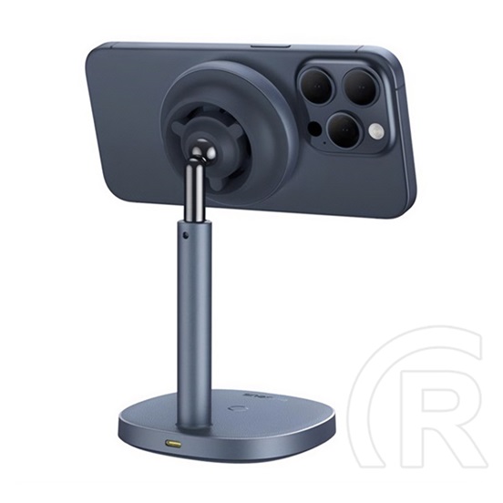Baseus orbit 2 pro asztali töltőállvány 2in1 (20w, wireless, airpods töltő, led jelzés) világosszürke