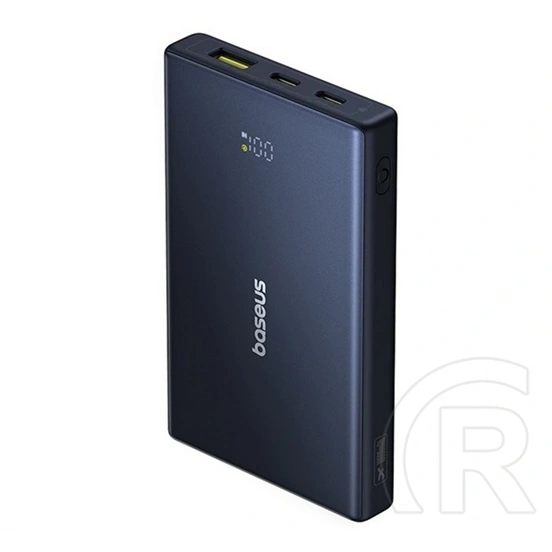 Baseus picogo vésztöltő usb+2 type-c aljzat (5000mah, 20w, pd gyorstöltő 3.0, led kijelző) fekete