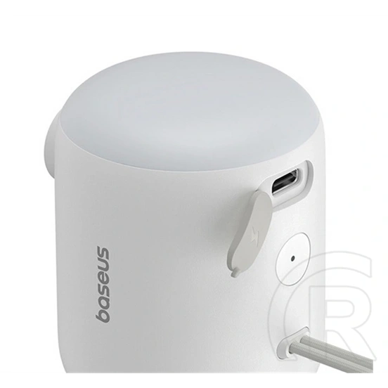 Baseus pocketgo vezeték nélküli elektromos pumpa (1600 mah, type-c, 230 liter/perc, 3500 pa, 130/400 lm) fehér