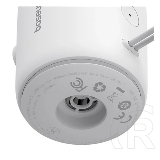 Baseus pocketgo vezeték nélküli elektromos pumpa (1600 mah, type-c, 230 liter/perc, 3500 pa, 130/400 lm) fehér