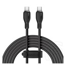 Baseus pudding adatkábel (type-c - type-c, 100w, gyorstöltő, 120cm) fekete