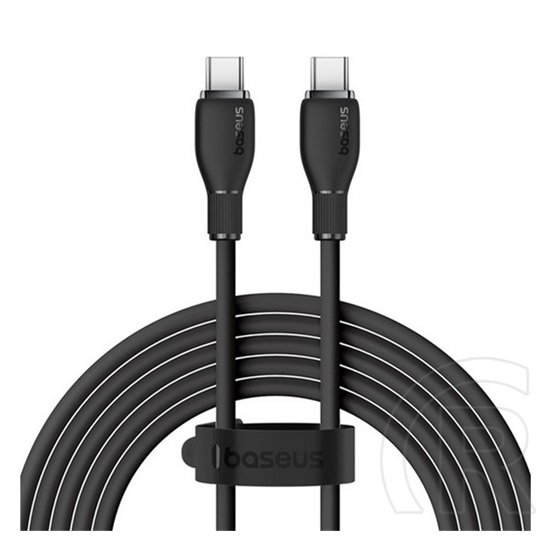 Baseus pudding adatkábel (type-c - type-c, 100w, gyorstöltő, 120cm) fekete