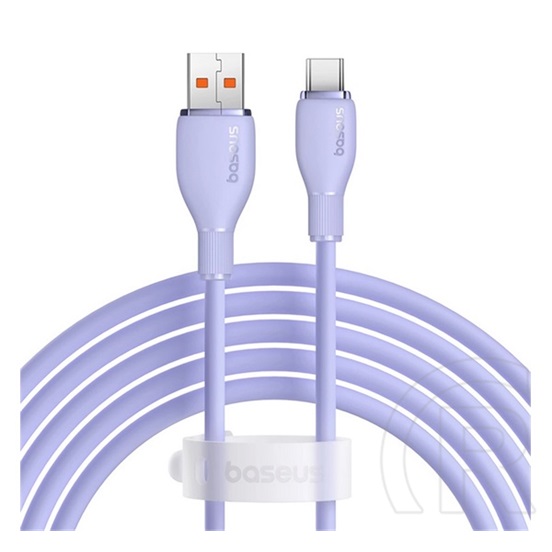 Baseus pudding adatkábel (usb - type-c, 100w, gyorstöltő, 200cm) lila