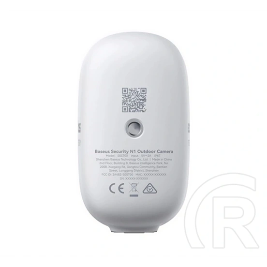Baseus security n1 2k kültéri biztonsági kamera (145°-os, qhd, mikrofon, ip67, h1 homestation kompatibilis) fehér