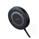 Baseus simple mini4 asztali töltő (15w, wireless, gyorstöltő, kitámasztó, mágneses, qi2) fekete