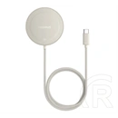 Baseus simple mini4 asztali töltő (15w, wireless, gyorstöltő, mágneses, qi2, kitámasztó) arany