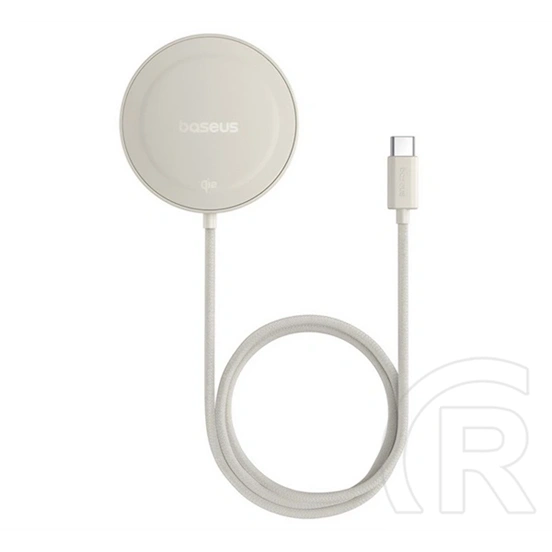 Baseus simple mini4 asztali töltő (15w, wireless, gyorstöltő, mágneses, qi2, kitámasztó) arany
