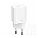 Baseus Super Si hálózati töltő (USB-C aljzat, 20W, fehér)