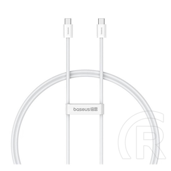 Baseus Superior 2 USB adat- és töltőkábel (C dugó / C dugó, 100W, 1 m, fehér)