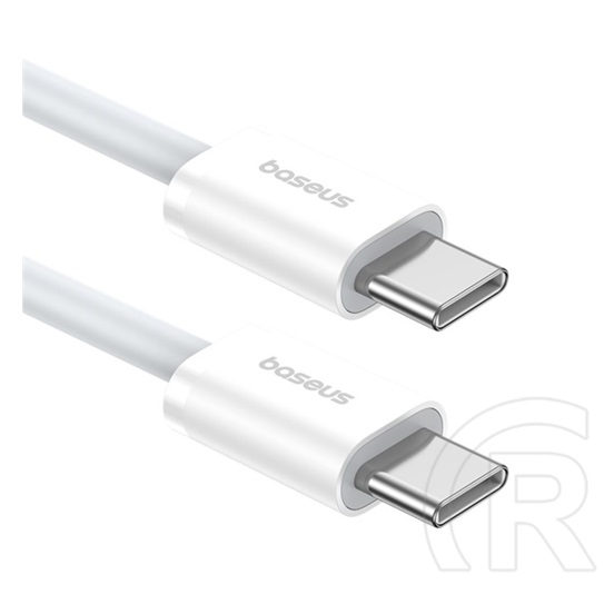 Baseus Superior USB adat- és töltőkábel (C dugó / C dugó, 30W, 1 m, fehér)