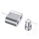 Baseus szivargyújtó adapter (elosztó, 2 szivargyújtó+2 usb aljzat, 80w, 60cm) fekete