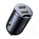 Baseus tiny star mini autós töltő 2 usb aljzat (30w, pd gyorstöltő) fekete