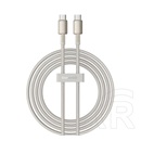Baseus tungsten gold adatkábel (type-c - type-c, 100w, pd gyorstöltő, 200cm, törésgátló) arany