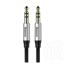 Baseus yiven m30 audió kábel (3.5mm jack - 3.5mm jack, 100cm, cipőfűző minta) fekete