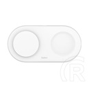 Belkin Apple iPhone 17 asztali töltő 2in1 (15w, gyorstöltő, wireless, magsafe, apple airpods töltő, qi2) fehér