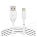 Belkin BoostCharge USB kábel (USB-A - USB-C, fehér, 1m)