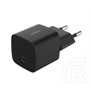 Belkin BoostCharge hálózati töltő Type-C aljzat (25W, PD gyorstöltő 3.1, fekete)