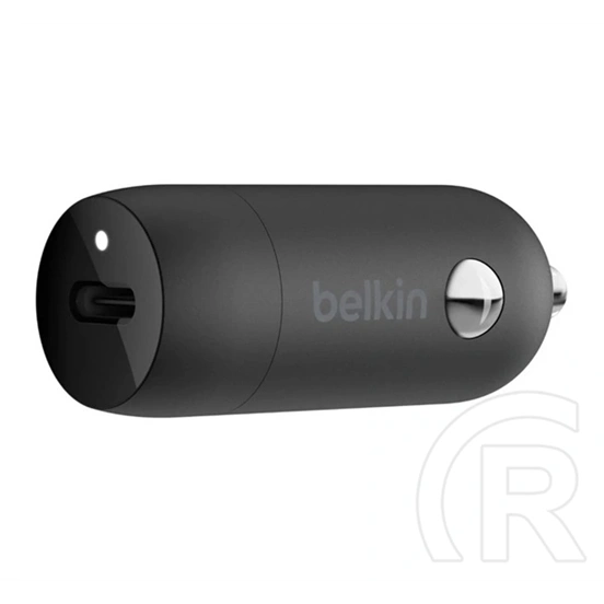 Belkin Boost Charge autós töltő (30W, PD gyorstöltő, Type-C aljzat, fekete)