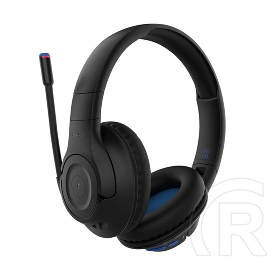 Belkin Soundform Inspire bluetooth fejhallgató sztereo (v5.2, mikrofon, felvevő gomb, 3.5mm jack, gyerek méret, fekete)