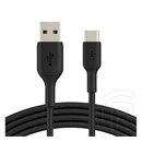 Belkin boostcharge adatkábel (usb - type-c, 15w, gyorstöltő, 15cm) fekete