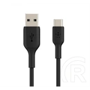 Belkin boostcharge adatkábel (usb - type-c, 15w, gyorstöltő, 200cm) fekete