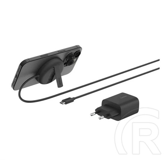 Belkin boostcharge pro asztali töltő (15w, wireless, gyorstöltő, mágneses, qi2, kitámasztó) fekete