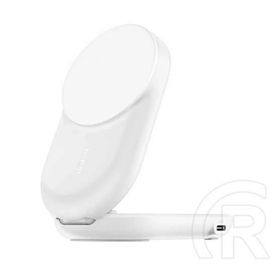 Belkin boostcharge pro asztali töltő 2in1 (25w, wireless, airpods töltő, összecsukható, qi2) fehér
