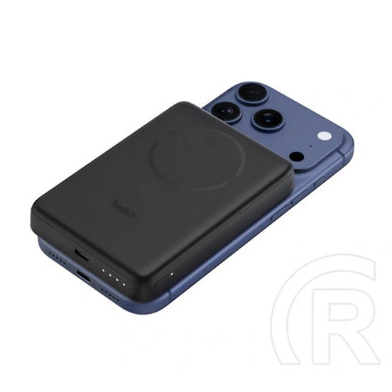 Belkin boostcharge slim vésztöltő (10000mAh, 30W, wireless, type-c aljzat, mágneses, qi2, LED jelzés, fekete)