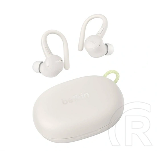 Belkin soundform activefit bluetooth fülhallgató sztereo (v5.0, tws, fülre akasztható, mikrofon, zajszűrő, ipx5) fehér