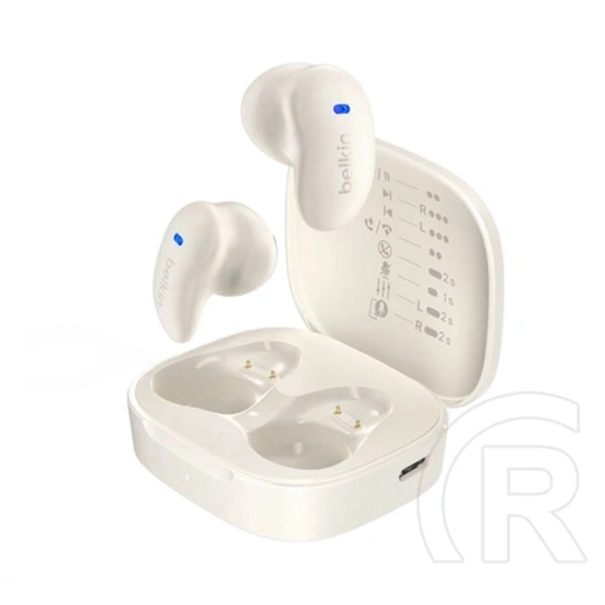 Belkin soundform anywhere bluetooth fülhallgató sztereo (v5.0, tws, mikrofon, ipx5 + töltőtok) fehér