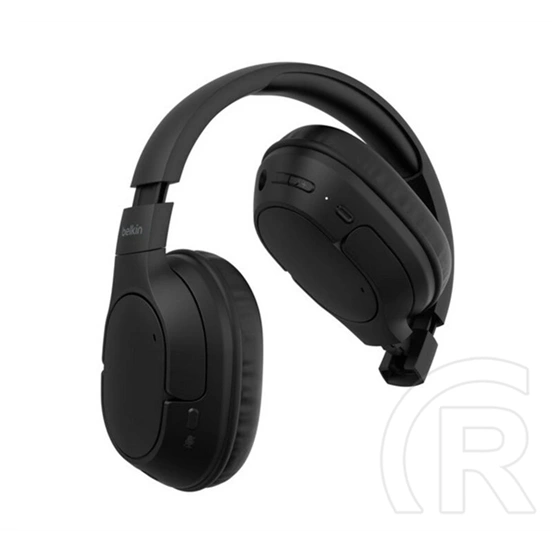 Belkin soundform bluetooth fejhallgató sztereo (v5.4, mikrofon, aktív zajszűrő, összehajtható, 3.5mm jack aljzat) fekete