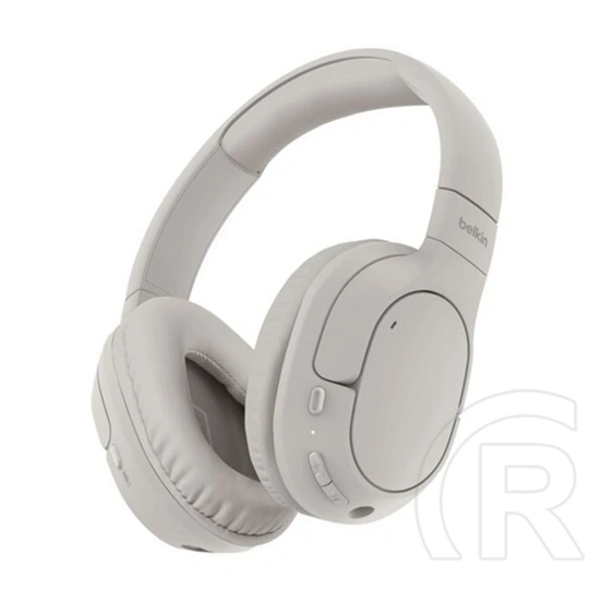 Belkin soundform bluetooth fejhallgató sztereo (v5.4, mikrofon, aktív zajszűrő, összehajtható, 3.5mm jack aljzat) homok