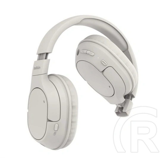 Belkin soundform bluetooth fejhallgató sztereo (v5.4, mikrofon, aktív zajszűrő, összehajtható, 3.5mm jack aljzat) homok