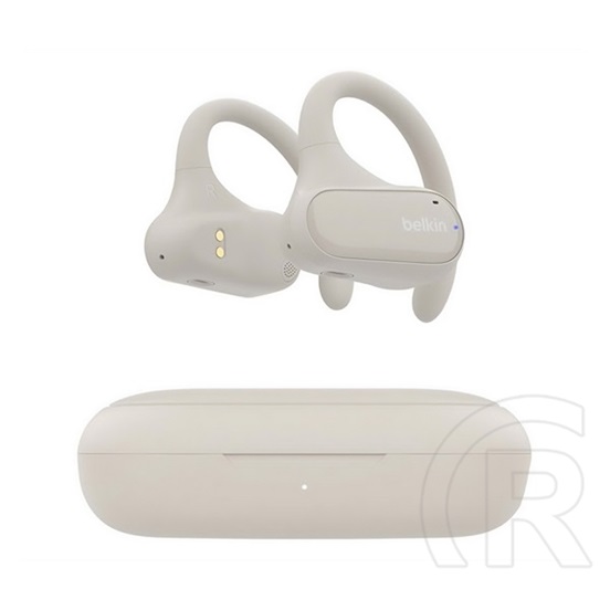 Belkin soundform clarfit bluetooth fülhallgató sztereo (v5.3, tws, mikrofon, fülre akasztható, ipx5 + töltőtok) bézs