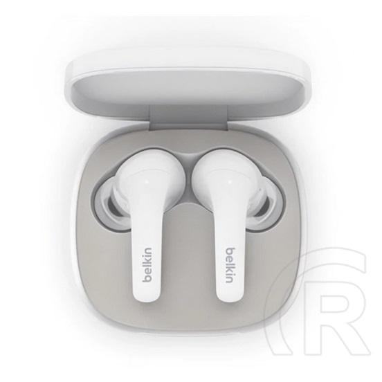 Belkin soundform flow bluetooth fülhallgató sztereo (v5.2, tws, mikrofon, aktív zajszűrő, ipx5 + töltőtok) fehér