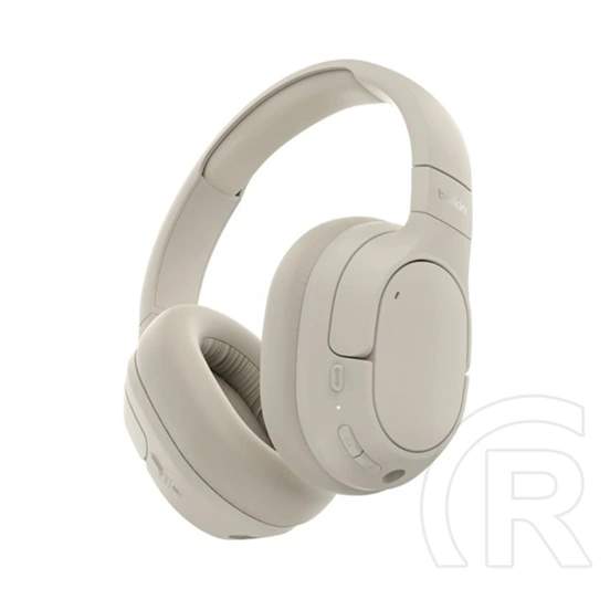 Belkin soundform isolate bluetooth fejhallgató sztereo (v5.4, mikrofon, aktív zajszűrő, 3.5mm jack aljzat) homok