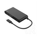 Belkin type-c hub 5in1 (elosztó, 4 type-c+hdmi aljzat, 100w, pd gyorstöltő, 4k, 20cm) fekete