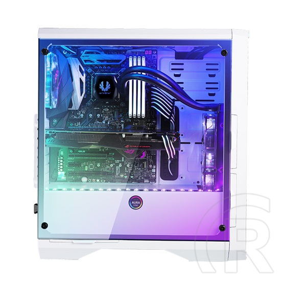 BitFenix Enso RGB (midi torony, EATX, ablakos, fehér)